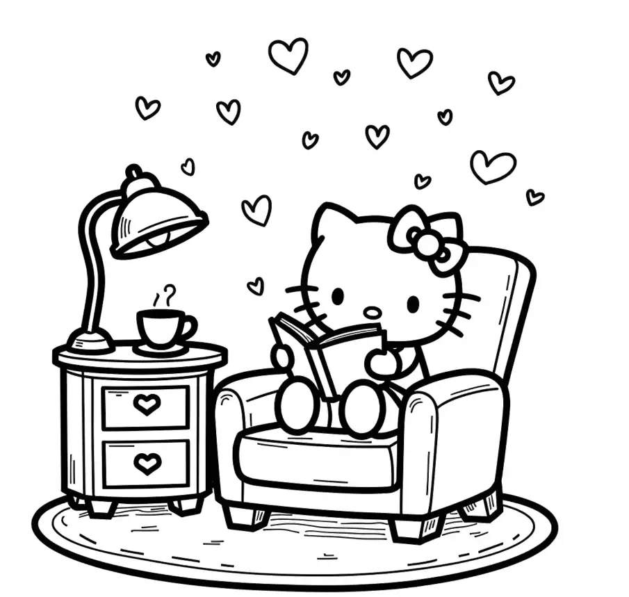 Hello Kitty coloring page 11