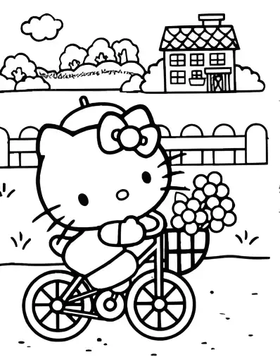 Hello Kitty coloring page 15