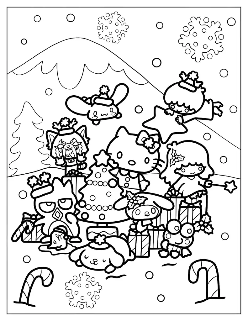 Hello Kitty coloring page 17