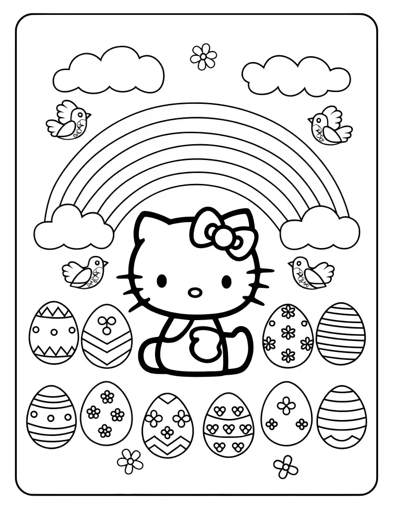 Hello Kitty coloring page 23