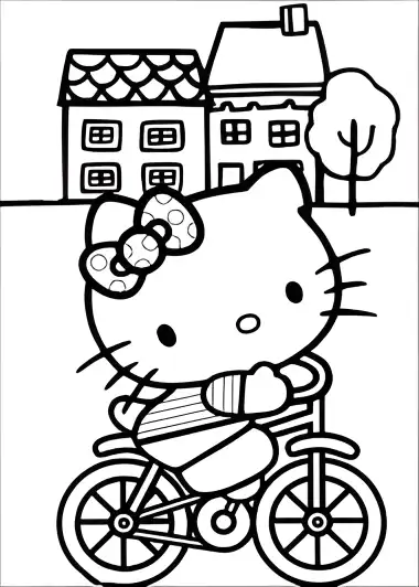 Hello Kitty coloring page 24