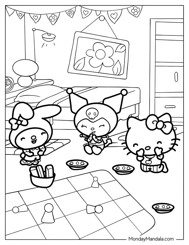 Hello Kitty coloring page 25