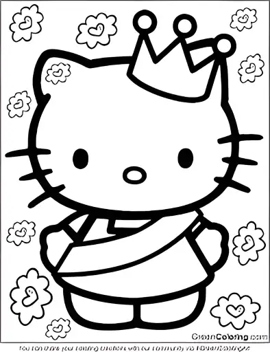 Hello Kitty coloring page 26