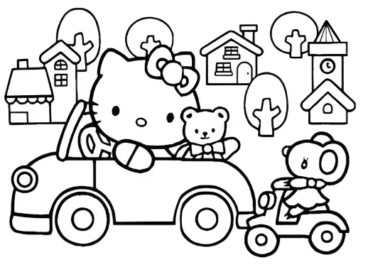 Hello Kitty coloring page 27