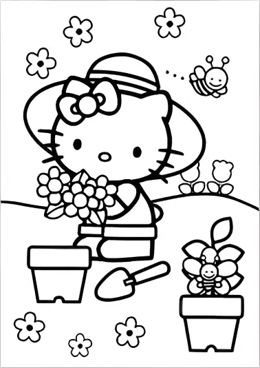 Hello Kitty coloring page 28