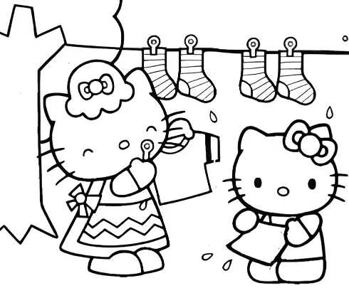 Hello Kitty coloring page 29