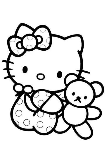 Hello Kitty coloring page 30