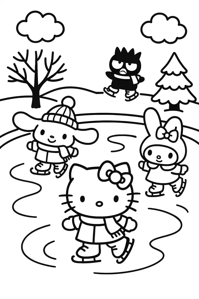 Hello Kitty coloring page 32
