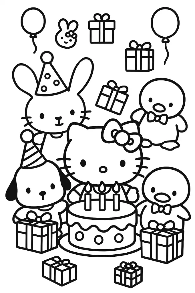 Hello Kitty coloring page 33
