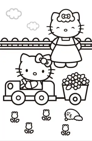 Hello Kitty coloring page 37