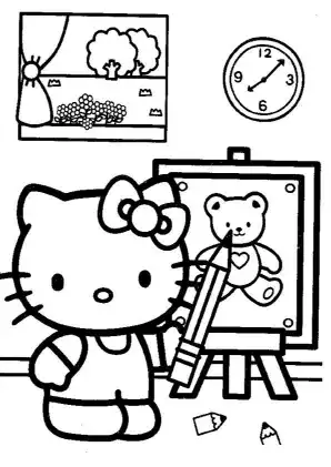 Hello Kitty coloring page 38
